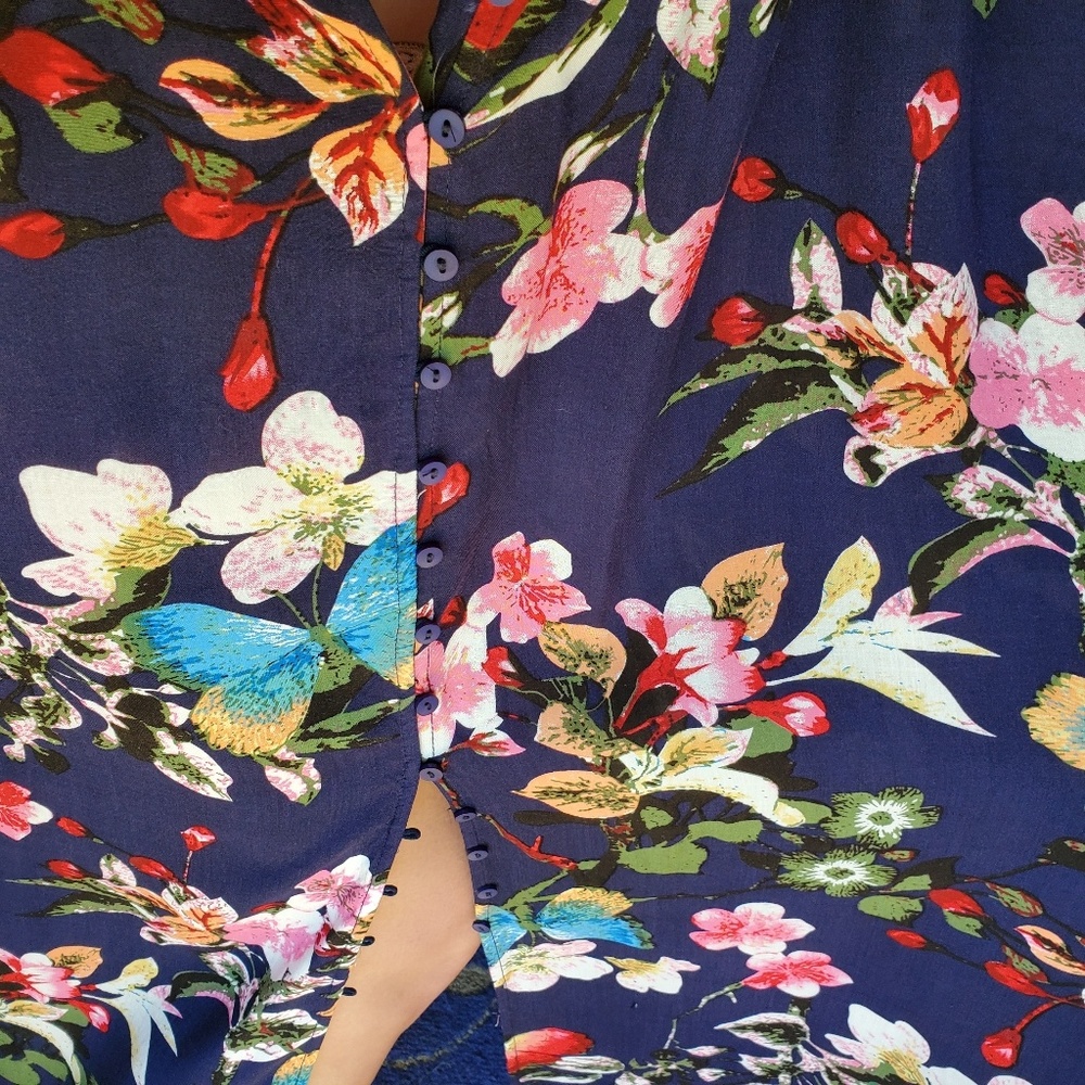 Twilight Garden Butterflies & Plumerias Dress! <3 - Picture 3 of 7